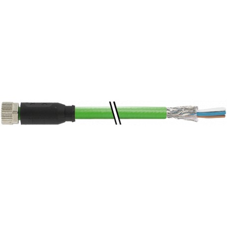 7000-08831-7910300 - 7000-08831-7910300 MURRELEKTRONIK M8 female 0° with cable, Ethercat PUR 1x4xAWG26 shielded green UL/CSA + dr..