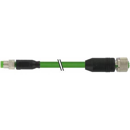 7000-89851-7910150 - 7000-89851-7910150 MURRELEKTRONIK M8 male 0° / M12 female 0° EtherCat PUR 1x4xAWG26 shielded green UL/CSA + ..