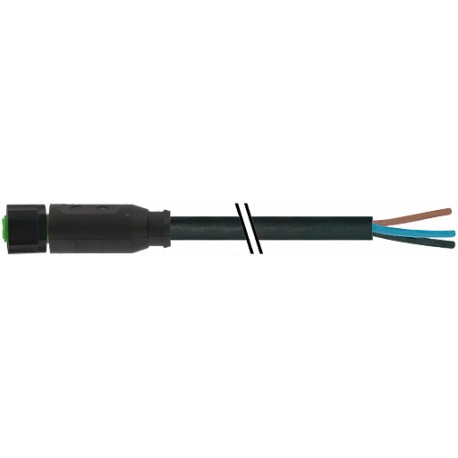 7005-08061-6210500 - 7005-08061-6210500 MURRELEKTRONIK M8 female 0° with cable Lite PUR 4x0.25 black UL/CSA 5m