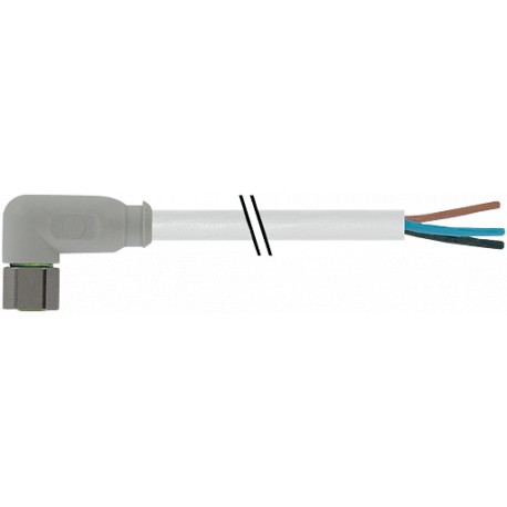 7014-08081-2100300 - 7014-08081-2100300 MURRELEKTRONIK M8 female 90° with cable F&B PVC 3x0.25 gray, 3m