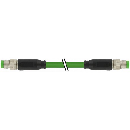 7000-89701-7918000 - 7000-89701-7918000 MURRELEKTRONIK M8 male 0° / M8 male 0° EtherCat PUR 1x4xAWG26 shielded green UL/CSA + dra..