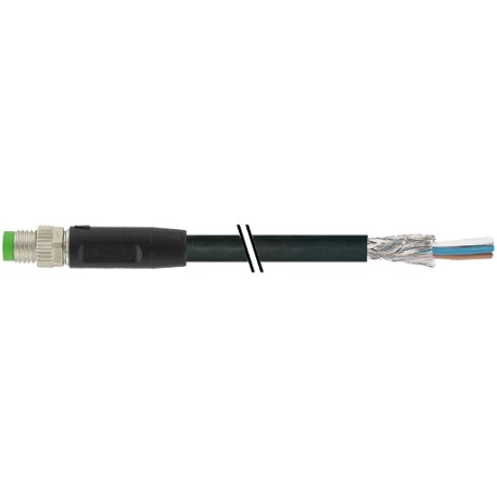 7000-08711-6010150 - 7000-08711-6010150 MURRELEKTRONIK M8 male 0° with cable PVC 4x0,34 shielded black UL,CSA 1,5m