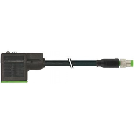 7000-88821-6131000 - 7000-88821-6131000 MURRELEKTRONIK M8 male 0° 3 pole / MSUD valve plug form BI 11 mm PVC 3X0.34 black 10m