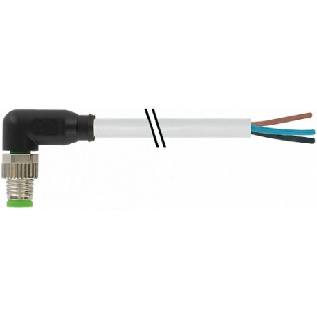 7000-08021-2100750 - 7000-08021-2100750 MURRELEKTRONIK M8 male 90° with cable PVC 3x0.25 gray UL/CSA 7,5m