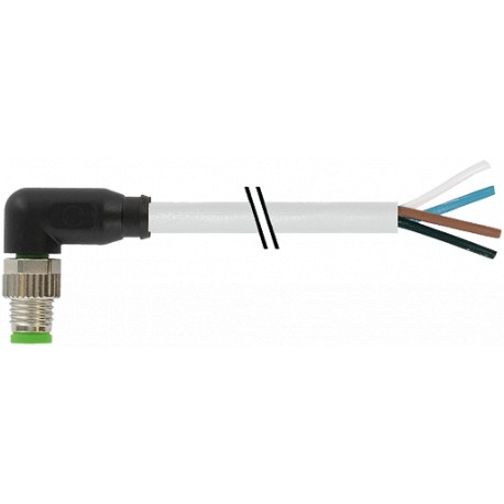 7000-08031-2111000 - 7000-08031-2111000 MURRELEKTRONIK M8 male 90° with cable PVC 4x0.25 gray UL/CSA 10m