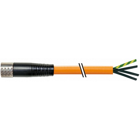 7000-P8021-P123000 - 7000-P8021-P123000 MURRELEKTRONIK MQ15-X-Power female 0° with cable PUR 4x1,5 shielded orange UL/CSA + drag ..