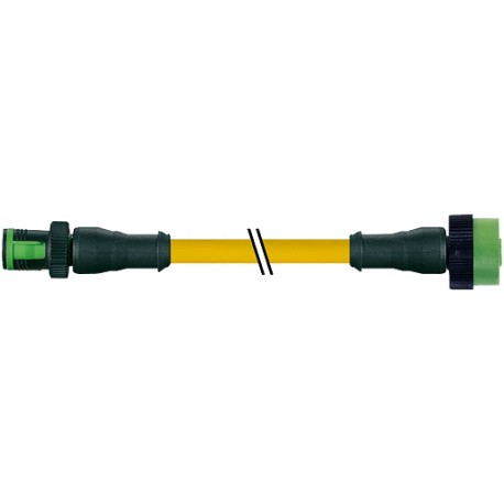 7050-40021-0140150 - 7050-40021-0140150 MURRELEKTRONIK MQ12 male 0° / MQ12 female 0° PVC 4X0.34 yellow, 1.5m
