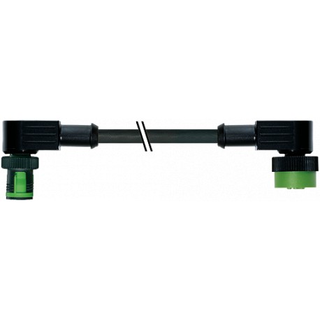 7050-40241-6130150 - 7050-40241-6130150 MURRELEKTRONIK MQ12 male 90° / MQ12 female 90° PVC 3X0.34 black 1.5m