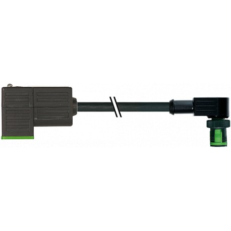 7050-41101-6360500 - 7050-41101-6360500 MURRELEKTRONIK MQ12 male 90° / MSUD valve plug form C 8 mm PUR 3X0.75 black UL/CSA, drag ..