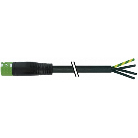 7000-P8221-P231000 - 7000-P8221-P231000 MURRELEKTRONIK MQ15-X-Power female 0° with cable PVC 4x2,5 black UL/CSA 10,0m