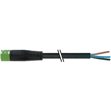 7000-P8221-P234000 - 7000-P8221-P234000 MURRELEKTRONIK MQ15-X-Power female 0° with cable PVC 4x2,5 black UL/CSA 40,0m