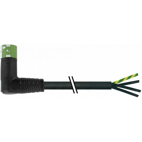 7000-P8231-P220500 - 7000-P8231-P220500 MURRELEKTRONIK MQ15-X-Power female 90° right, with cable PVC 4x1,5 black UL/CSA 5,0m