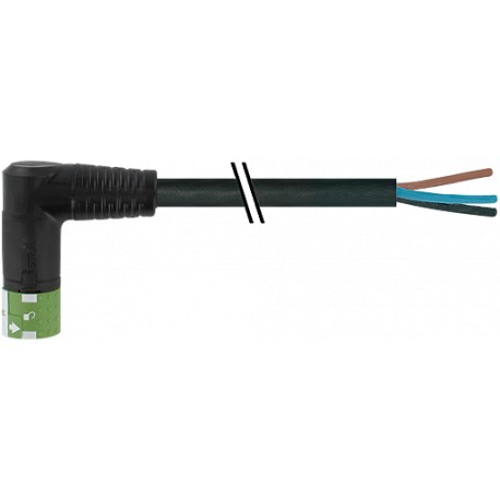 7000-P8232-P234000 - 7000-P8232-P234000 MURRELEKTRONIK MQ15-X-Power female 90° left, with cable PVC 4x2,5 black UL/CSA 40,0m