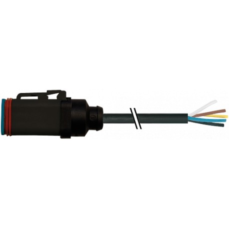 7072-72221-5721000 - 7072-72221-5721000 MURRELEKTRONIK Valve plug MDC06-6s with cable PUR 6x0.75 black UL/CSA + drag chain 10m