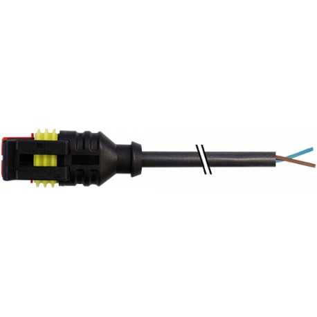 7072-73001-5120300 - 7072-73001-5120300 MURRELEKTRONIK Valve plug SuperSeal female 2 pole with cable PUR 2x0.75 black 3m