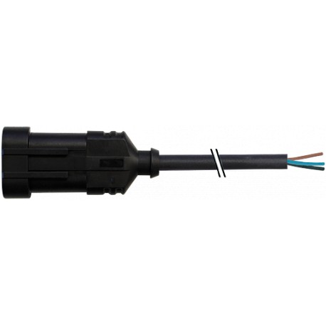 7072-73381-5130300 - 7072-73381-5130300 MURRELEKTRONIK Valve plug SuperSeal male 3 pole with cable PUR 3x0.75 black 3m