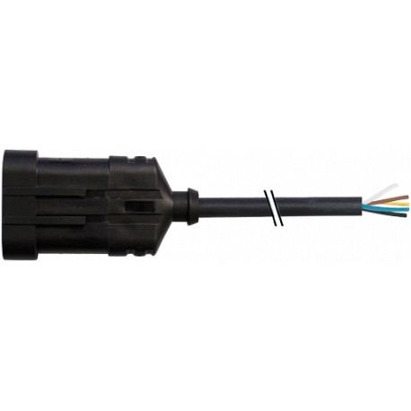 7072-73461-5140500 - 7072-73461-5140500 MURRELEKTRONIK Valve plug SuperSeal male 4 pole with cable PUR 4x0.75 black 5m