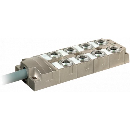 8000-58513-4010300 - 8000-58513-4010300 MURRELEKTRONIK MVP-METALL, 8XM12, 5 pole, pre-wired cable 3.0m PUR 16x0,34 + 3X0.75, UL/C..