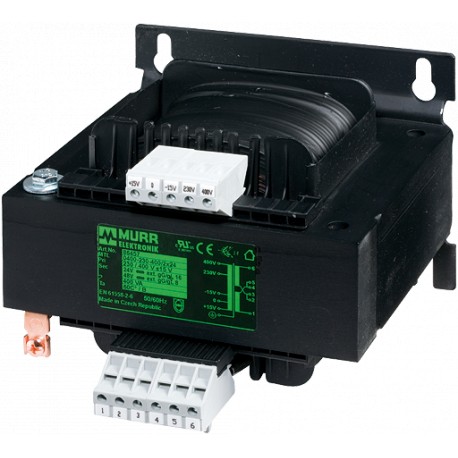 86477 - 86477 MURRELEKTRONIK MTL single-phase control and isolation transformer P: 400VA IN: 230/400VAC +/- 15VAC OU..