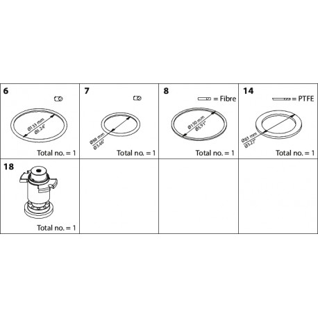 027H7135 - 027H7135 DANFOSS REFRIGERATION Repair kit for ICM 100