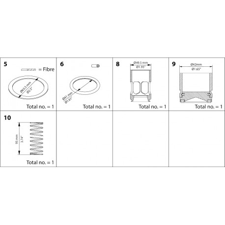 148B6169 - 148B6169 DANFOSS REFRIGERATION CHV Overhaul kit DN 50 for CHV 50