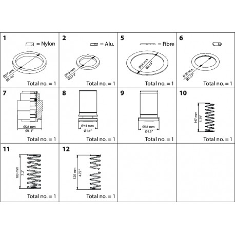 148B6161 - 148B6161 DANFOSS REFRIGERATION SCA Overhaul kit DN 25-40 for SCA 25-40