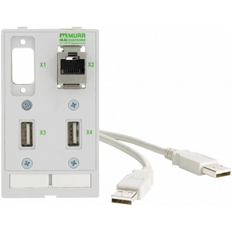 4000-68000-1250000 - 4000-68000-1250000 MURRELEKTRONIK MODLINK MSDD DATA INSERT, 1xSUB-D9 cut-out + 1xRJ45 + 2×USB-A Buchse/male ..