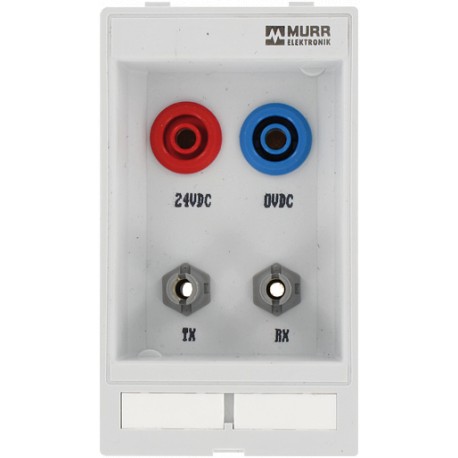 4000-68000-1260000 - 4000-68000-1260000 MURRELEKTRONIK MODLINK MSDD DATA INSERT, 2x4mm safety Buchse red/blue+2xfiber optic adapt..