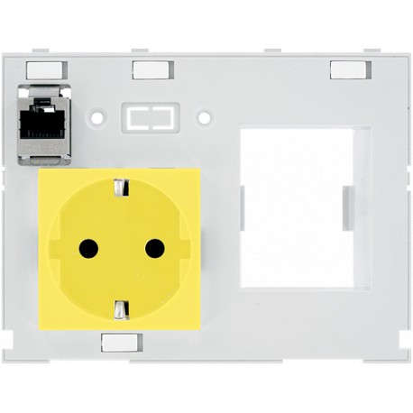 4000-68000-4390001 - 4000-68000-4390001 MURRELEKTRONIK MODLINK MSDD DBL COMBI INSERT GERMANY YELLOW, 1xRJ45 Buchse/Buchse + RCD o..