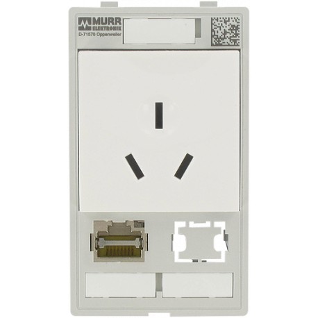 4000-68000-4580001 - 4000-68000-4580001 MURRELEKTRONIK MODLINK MSDD SINGLE COMBI INSERT CHINA, 1x RJ45 + 1x Datenausschnitt