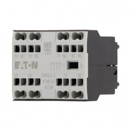 04DILE-C - 04DILE-C 230258 Y7-230258 EATON ELECTRIC Auxiliary contact, 4 N/C, surface mounting, spring clamp connection