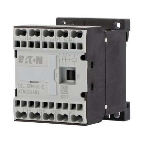DILEEM-01-G-C(24VDC) - DILEEM-01-G-C(24VDC) 230155 Y7-230155 EATON ELECTRIC Contactor, 3p+1N/C, 3kW/400V/AC3