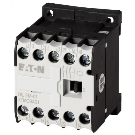 DILEM-01(208V60HZ) - DILEM-01(208V60HZ) 227914 XTMC9A01E EATON ELECTRIC Contactor, 3p+1N/C, 4kW/400V/AC3
