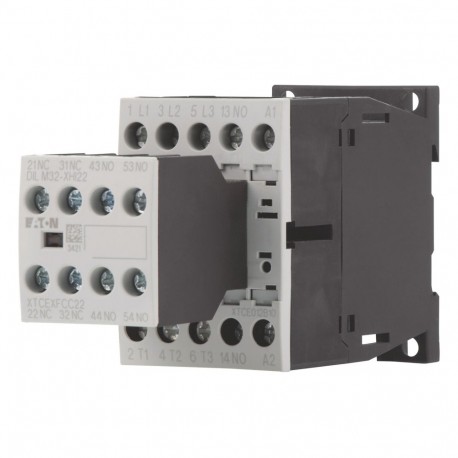 DILM12-32(230V50HZ,240V60HZ) - DILM12-32(230V50HZ,240V60HZ) 276935 Y7-276935 EATON ELECTRIC Contactor, 3p+3N/O+2N/C, 5.5kW/400V/AC3