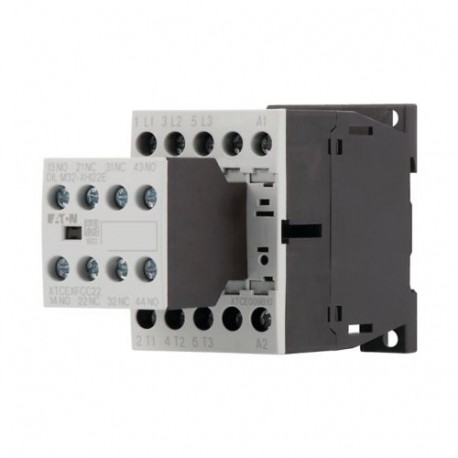DILM9-22(24VDC) - DILM9-22(24VDC) 106368 Y7-106368 EATON ELECTRIC Contactor, 3p+2N/O+2N/C, 4kW/400V/AC3