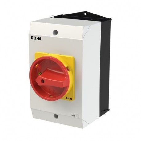 P3-63/I3/SVB/N - P3-63/I3/SVB/N 207341 Y7-207341 EATON ELECTRIC Main switch, +housing, 3p+N, 63A, handle red yellow, lockable