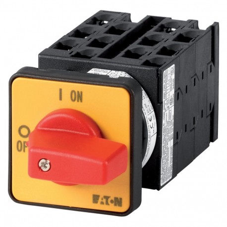T0-6-15168/E-RT - T0-6-15168/E-RT 015374 Y7-15374 EATON ELECTRIC On-Off switch, 9-pole + 2 N/O + 1 N/C, 20 A, Emergency-Stop f..