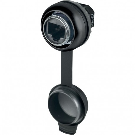 M22S-RJ45-SA - M22S-RJ45-SA 147537 Y7-147537 EATON ELECTRIC Front element black +bulkhead interface RJ45