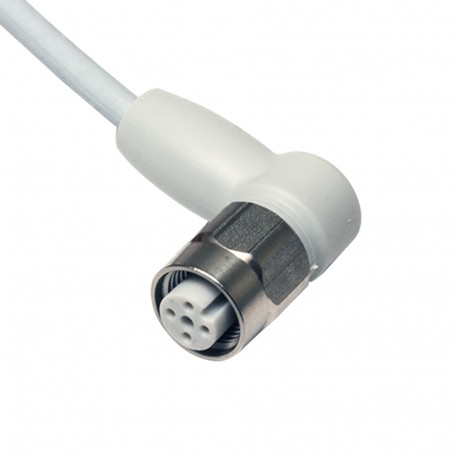 CD12F/0B-050C4 - CD12F/0B-050C4 MICRO DETECTORS M12 female Connector 90° 4 poles Cable PP-EPDM 5m IP69K