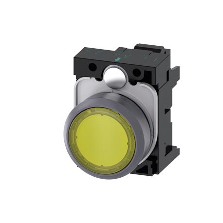 3SU1132-0AD30-3AA0 - 3SU1132-0AD30-3AA0 SIEMENS Indicator light, in illuminated pushbutton design, 22 mm, round, plastic with met..