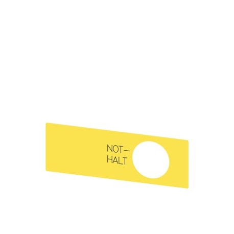 3SU1900-0BE31-0AT0 - 3SU1900-0BE31-0AT0 SIEMENS Labeling plate for EMERGENCY STOP mushroom-type actuator, in the enclosure, yello..