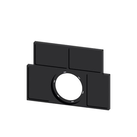 3SU1900-0BS10-0AA0 - 3SU1900-0BS10-0AA0 SIEMENS Label holder, flat, black, for 4 labeling plates 17.5 mm x 27 mm, for gluing