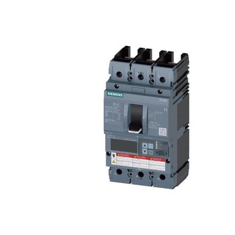 3VA6110-6KL31-0AA0 - 3VA6110-6KL31-0AA0 SIEMENS circuit breaker 3VA6 UL frame 150 breaking capacity class H 65kA @ 480V 3-pole, l..