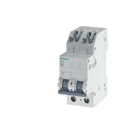5SJ6220-6KS - 5SJ6220-6KS SIEMENS Miniature circuit breaker 400 V 6kA, 2-pole, B, 20 A, D 70 mm with screwless outgoing te..