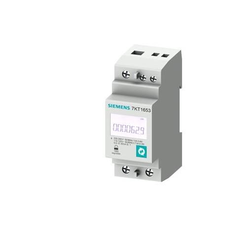 7KT1655 - 7KT1655 SIEMENS SENTRON, measuring device, 7KT PAC1600, LCD, L-N: 230 V, 63 A, strd rail instr., sing.-ph., ..