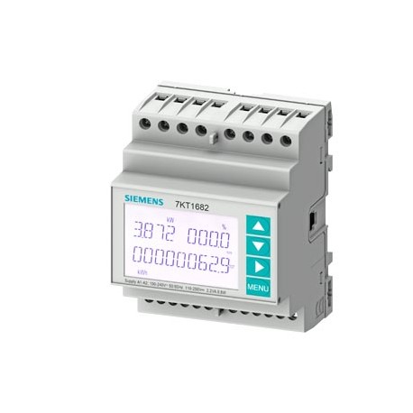 7KT1681 - 7KT1681 SIEMENS SENTRON, measuring device, 7KT PAC1600, LCD, L-L: 400 V, L-N: 230 V, 5 A, strd rail instr., ..