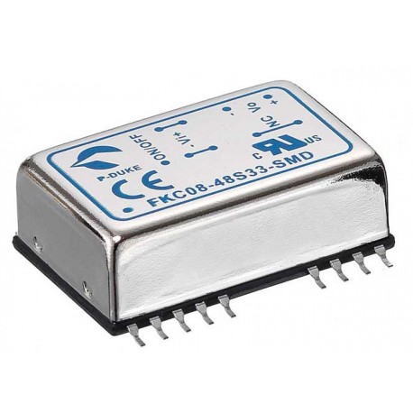 FKC08-48S05-SMD - FKC08-48S05-SMD MEANWELL DC-DC converter for PCB mount, Input: 36-5VDC. Output: 3,3VDC. 2000mA. Power: 8W. I..