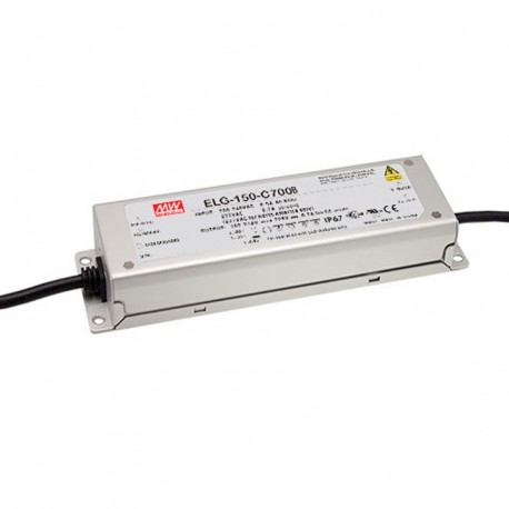ELG-150-C700B - ELG-150-C700B MEANWELL AC-DC Single output LED driver Constant current (CC) with built-in PFC, Output 214VDC..