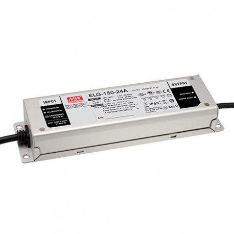 ELG-150-54A-3Y - ELG-150-54A-3Y MEANWELL AC-DC Single output LED Driver (CC+CV) with PFC, 3 wire input, Output 54VDC / 2.8A, ..