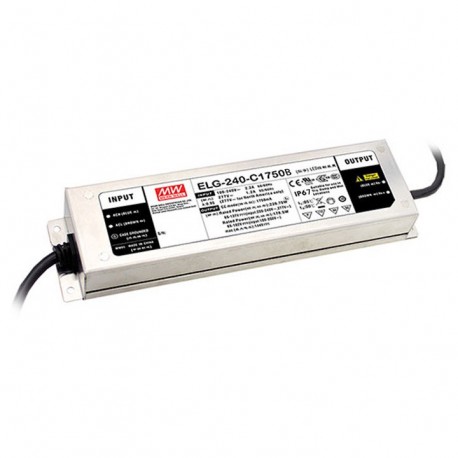 ELG-240-C700B-3Y - ELG-240-C700B-3Y MEANWELL AC-DC Single output LED driver Constant current (CC) with built-in PFC, 3 wire inp..